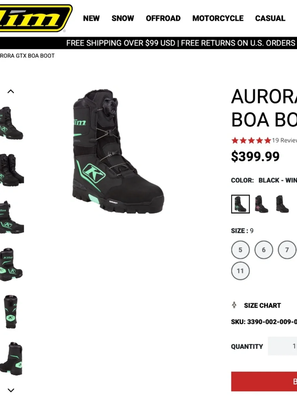 AURORA GTX BOA BOOT